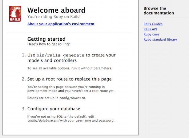 Standard Rails Screen